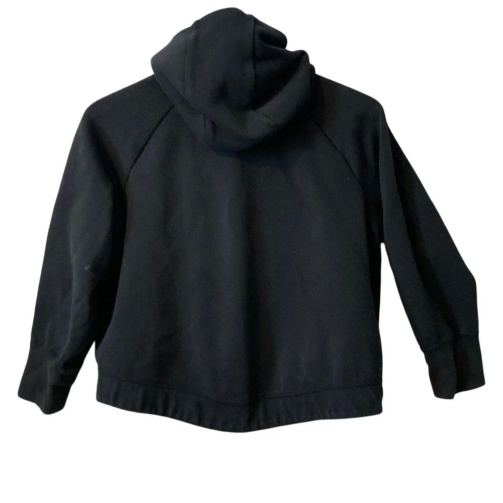 Nike Kids Tech Fleece Full Zip Hoodie Black Chevron Sportswear Large 12-14